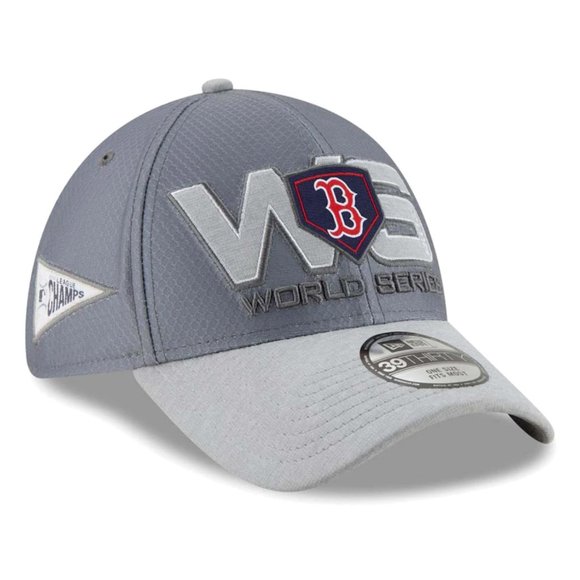 Boston Red Sox World Series New Era Locker Room 39Thirty Flex Hat - Picture 1 of 5